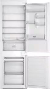 Frigorifero combinato da incasso Hotpoint Ariston HAC18D031A1, colore bianco, capacità 268 L, classe energetica E, 34 dB