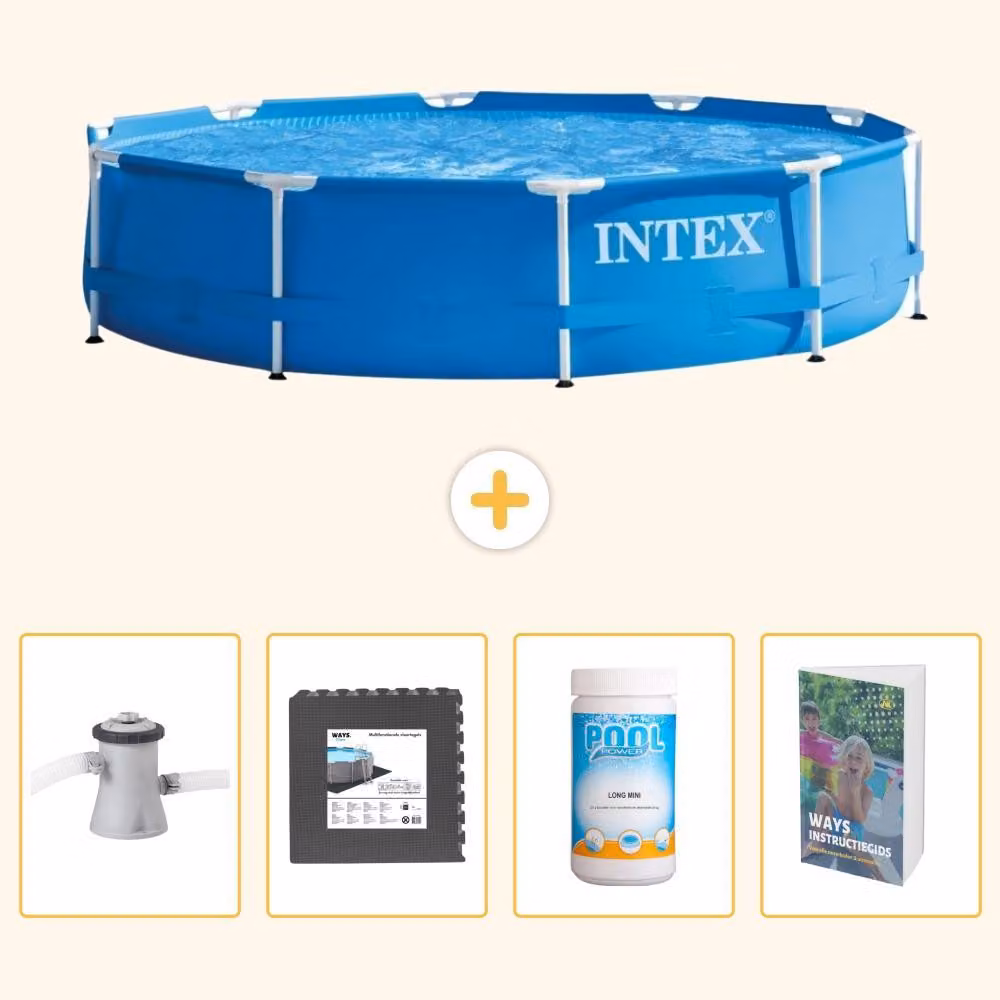 Piscina autoportante rettangolare - 305x76 cm - 5 pezzi - SCB125