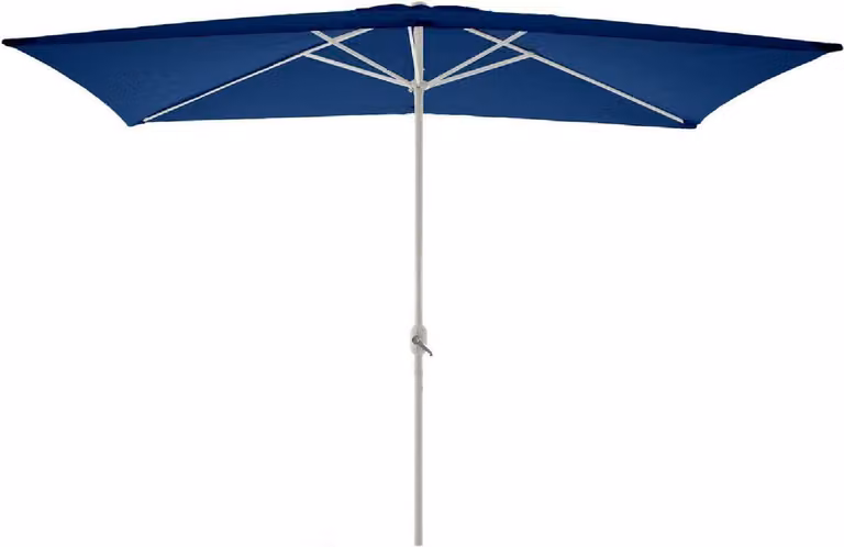 Parasole VCM quadrato | dimensioni circa 2x3 m | parasole con manovella | parasole rettangolare | protezione solare | blu