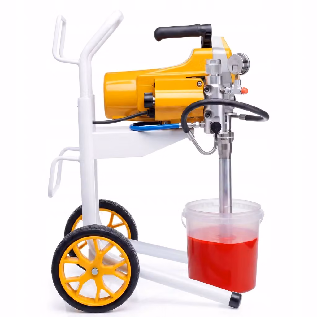 Agitatore di vernice airless Rosfix Tornado RT2 UltraSpray giallo da 1030W e 22MPa con asta di estensione per vernice, lacca, impregnante e smalto – 2