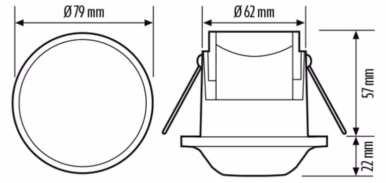Rilevatore di movimento Esylux BASIC EXPR MD 360° 08 IR 1C FM IP23 bianco