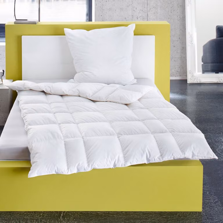 Piumino Häussling Select 200x200 cm, per letto a cassettoni, extra caldo