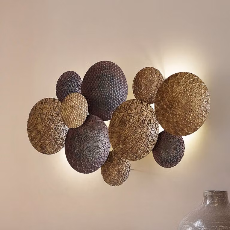 Applique da parete Soraya Lindby, dimmerabile, Ottone / Oro, Soggiorno / Sala da pranzo, Metallo, marocchino / arabo, Applique