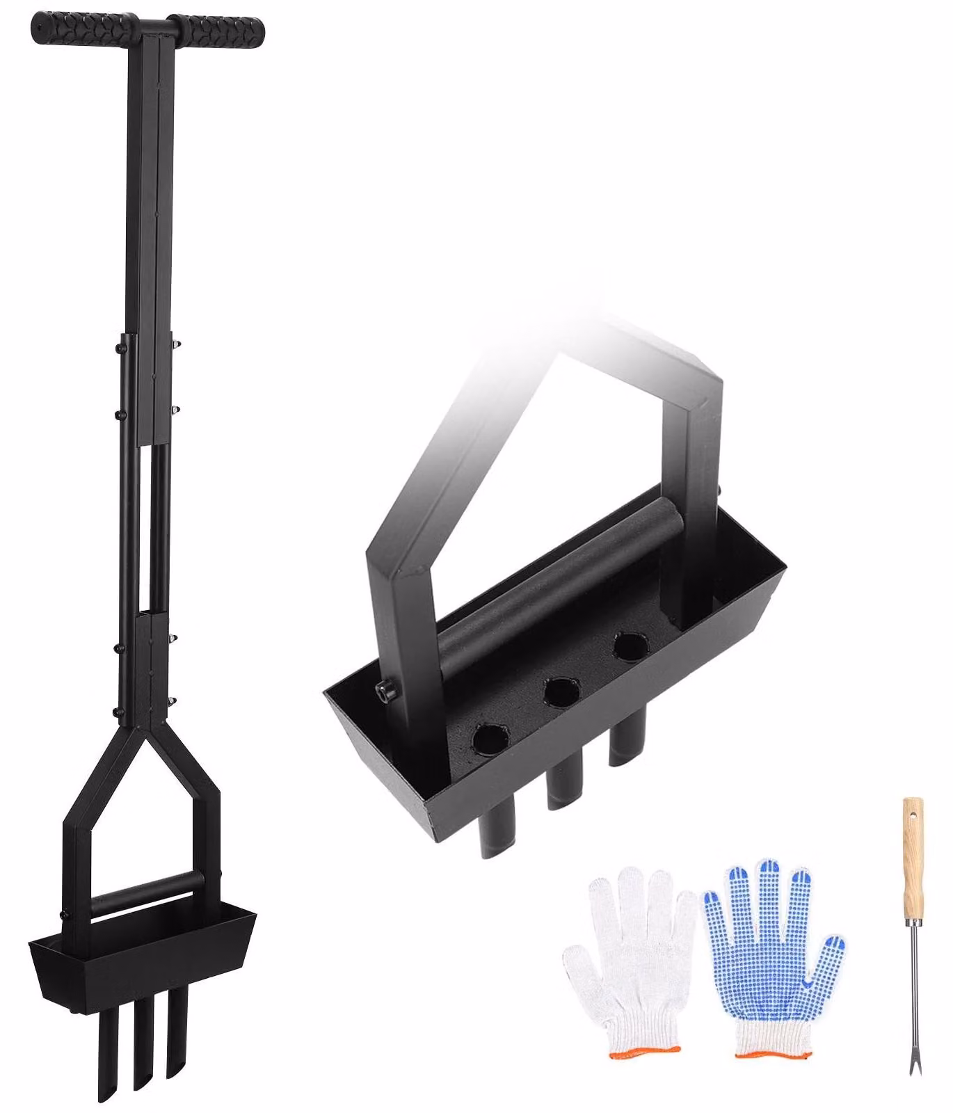 Solidchoice - Aeratore manuale per terreno con manico a T