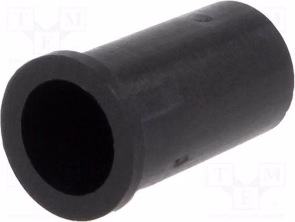 10 pezzi per LED, monoblocco, lunghezza: 11,4 mm, attacchi FIX-LED5-4, 5 mm, colore nero, UL94V-2
