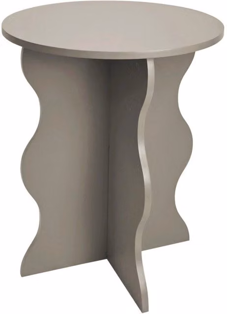 Set di 4 Tavolini Sally Casa Collection in MDF, Colore Tortora, L/P/H: 39 x 39 x 45 cm