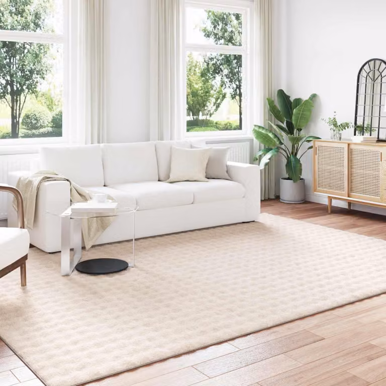 Tappeto moderno vidaXL SIROLO beige in poliestere lavabile e antiscivolo L: 340 cm, P: 240 cm