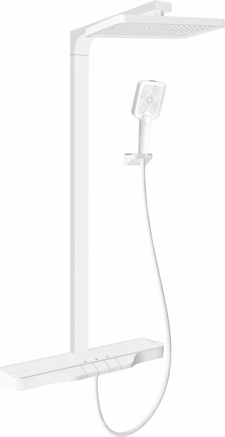 Mexen Zoom set doccia esterno con soffione e miscelatore, bianco - 78101-20