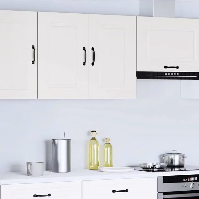 Pensile da cucina Kalmar Design Mania bianco in legno multistrato con ante a battente L 60 cm, H 80 cm, P 31 cm