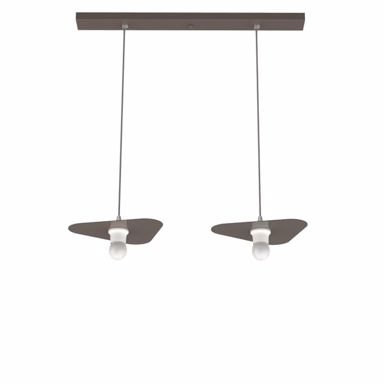 Lampada A Sospensione Cloud Lineare A 2 Luci, Monocolore Lucida