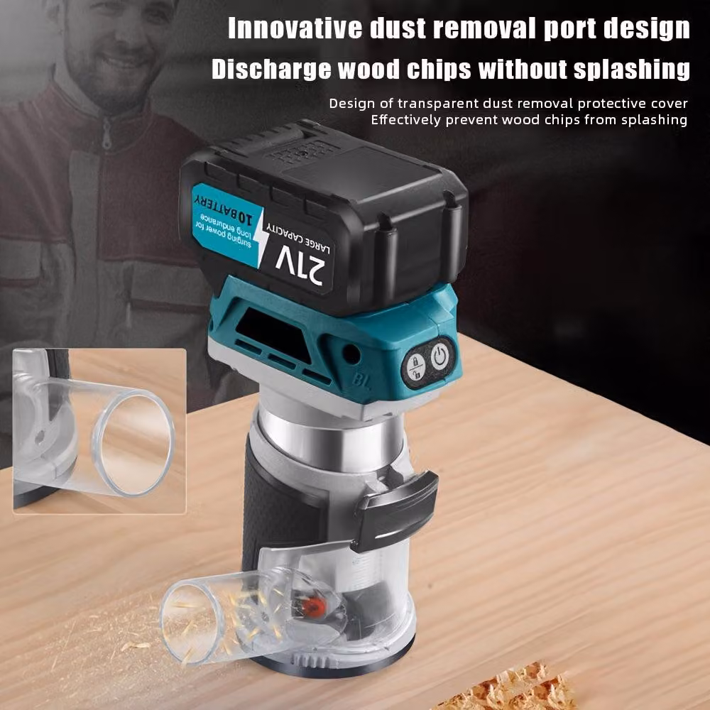 Fresatrice a colonna - Fresatrice a batteria - Fresatrice per bordi - Macchina fresatrice - Fresatrice elettrica - Batteria al litio da 21V