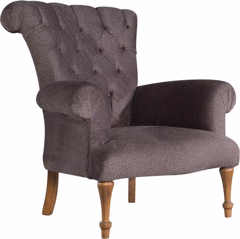 Chesterfield Couch Sofa Relax Stoff Lounge Luxus Polster Sessel Design Braun
