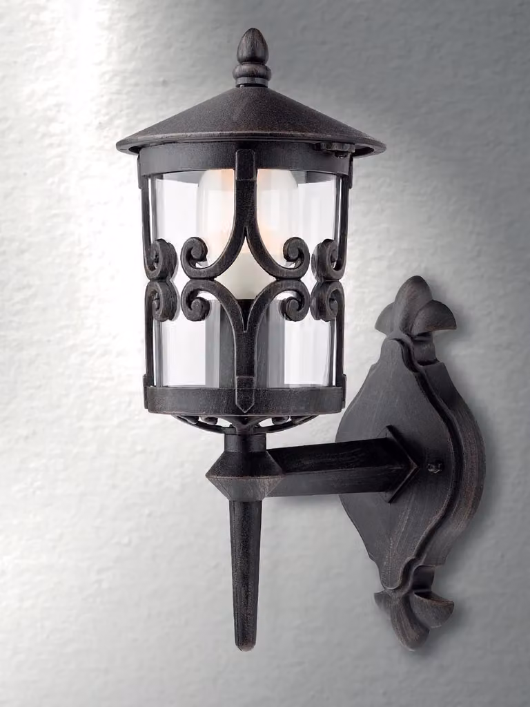 TIROL – Lampada da esterno – finitura arrugginita – attacco E27 – 37 cm