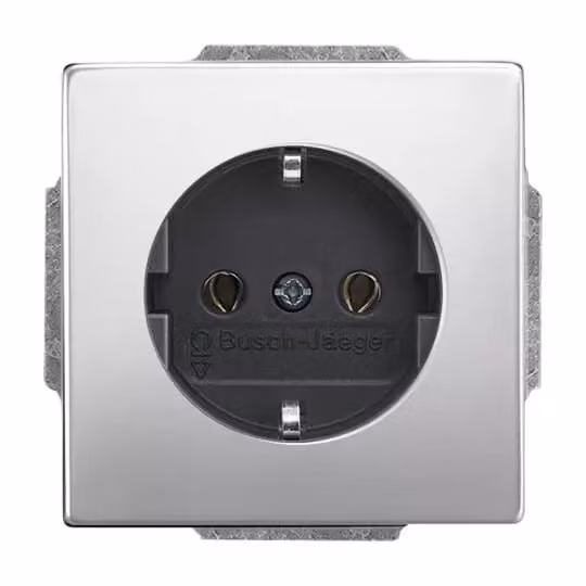 Inserto per presa SCHUKO® senza espansore, con protezione contro il contatto migliorata 20 EUCRB-866 in acciaio inossidabile
