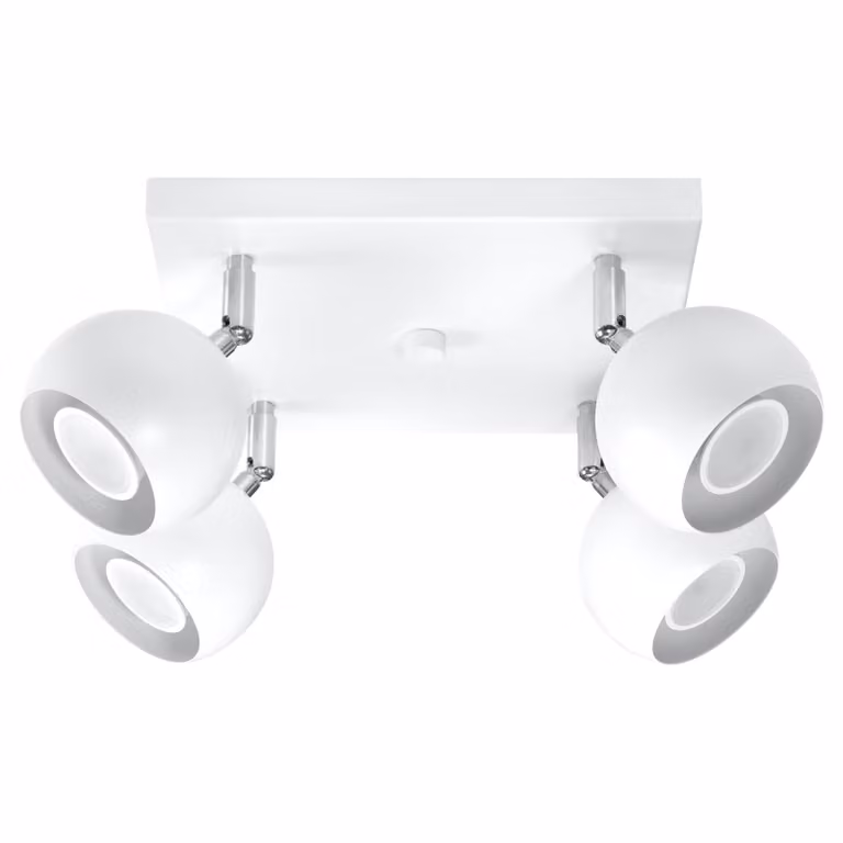 Lampada da soffitto OCULARE 4 bianco 4xGU10 10W acciaio 16x25x25cm Sollux Lighting