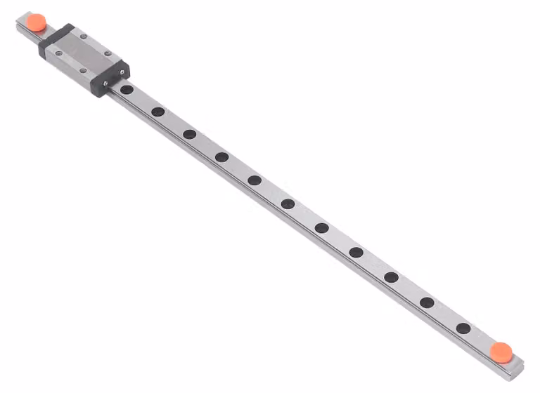 Guida lineare miniaturizzata, lunghezza 300 mm, acciaio inossidabile, profilo basso