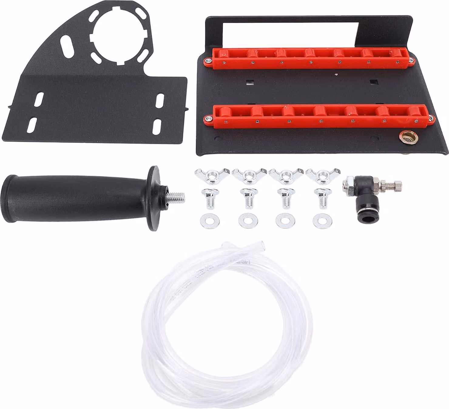 Smerigliatrice angolare, utensile per smussare le piastrelle, ferro, alta precisione, smerigliatrice a 45°, supporto per smussare con ugello e tubo dell'acqua