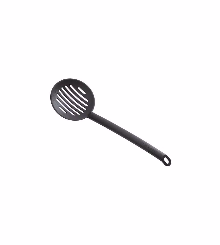 Schiumarola tonda in nylon Tescoma Space Line nera, resistente al calore e delicata sulle superfici, diametro 32 cm – 2