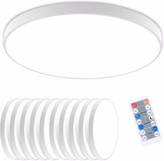 Lampada a soffitto LED con sensore di movimento - 18W - Diametro 22cm - 4000K - Ideale per ingresso e garage