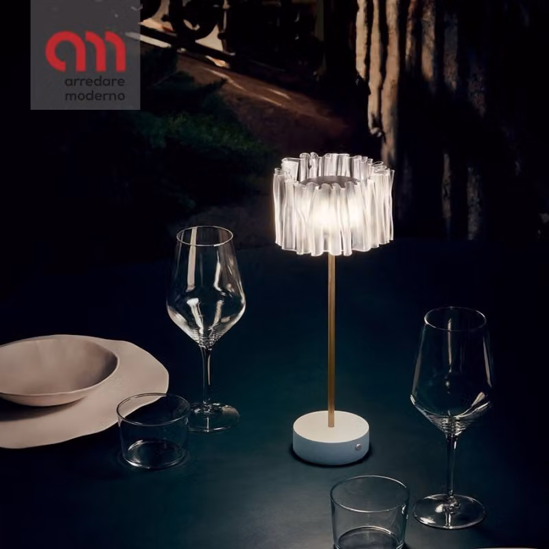 Lampada Accordeon Battery Slamp da tavolo