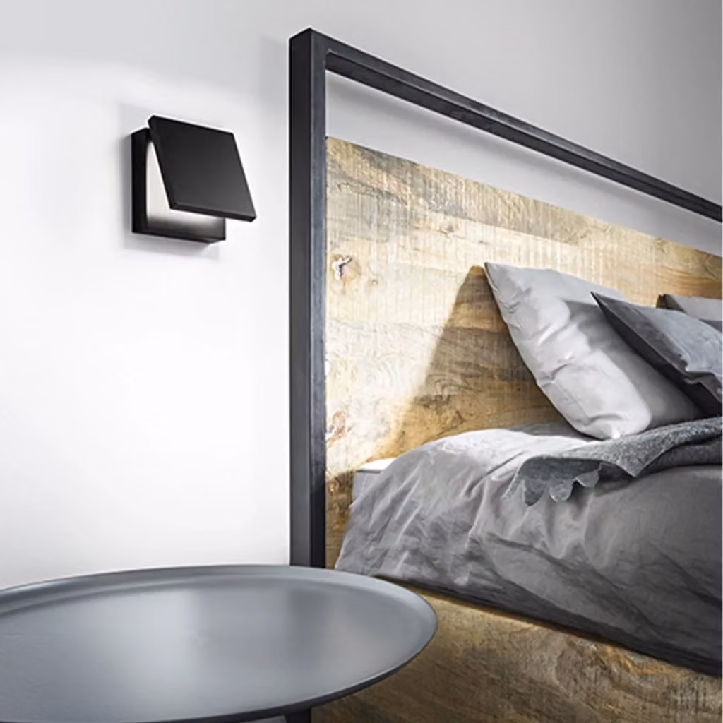 Applique Moderna Perenz Secret con LED da 10W, Colore Nero, Luce Up & Down 3000K – 2