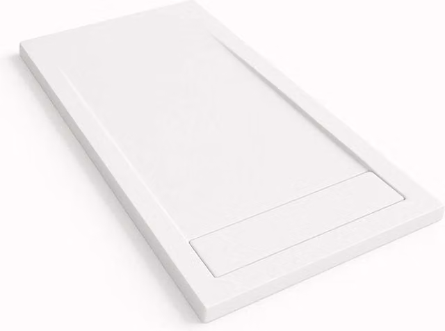 Piatto doccia Bidai con bordo 70X140 cm colore Bianco RAL 9003 griglia Bianca