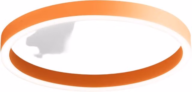 Lampada a Soffitto AELA P/M in Alluminio Arancio Bruciato 50W+10W LED Integrato Biemissione 3100lm Dimmerabile Taglio Fase - Gealuce