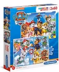 Puzzle Clementoni Paw Patrol Super Color 60 pezzi Multicolore L: 27 cm, H: 19 cm