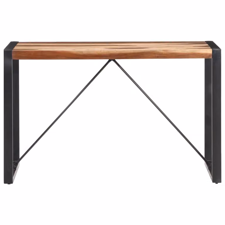 vidaXL Tavolo da pranzo 120x60x75 cm in legno massiccio con finitura in palissandro