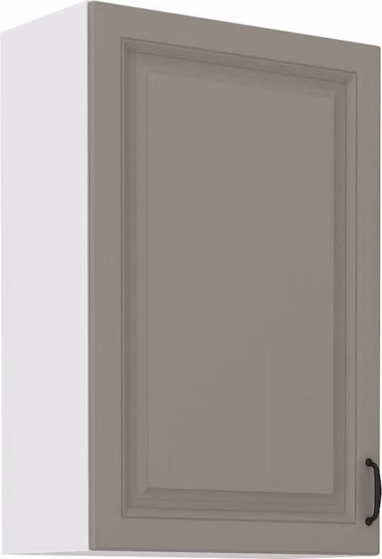 Armadietto superiore alto SOPHIA - larghezza 60 cm, grigio chiaro / bianco