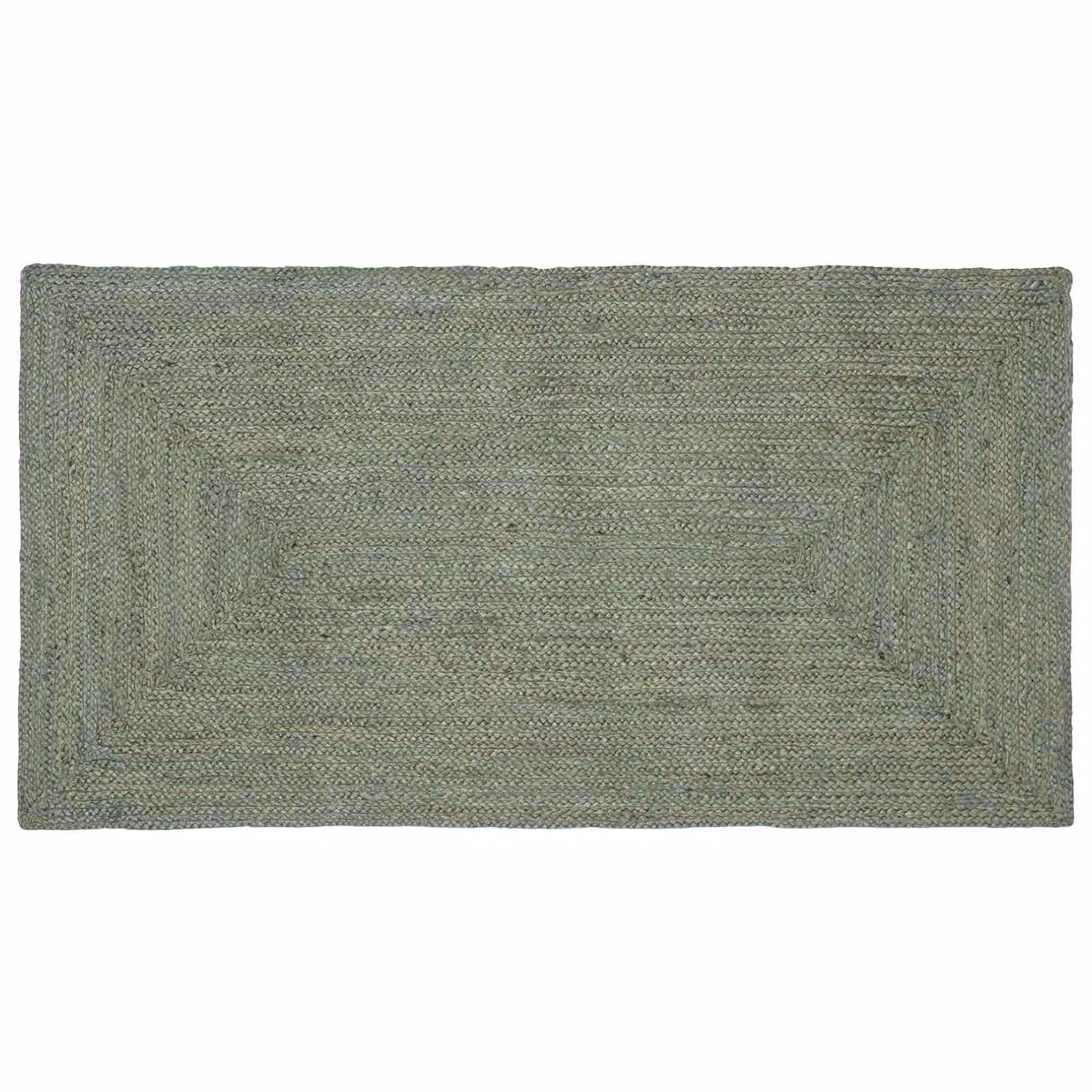 Tappeto da area vidaXL in juta verde oliva, L 100 cm x P 200 cm