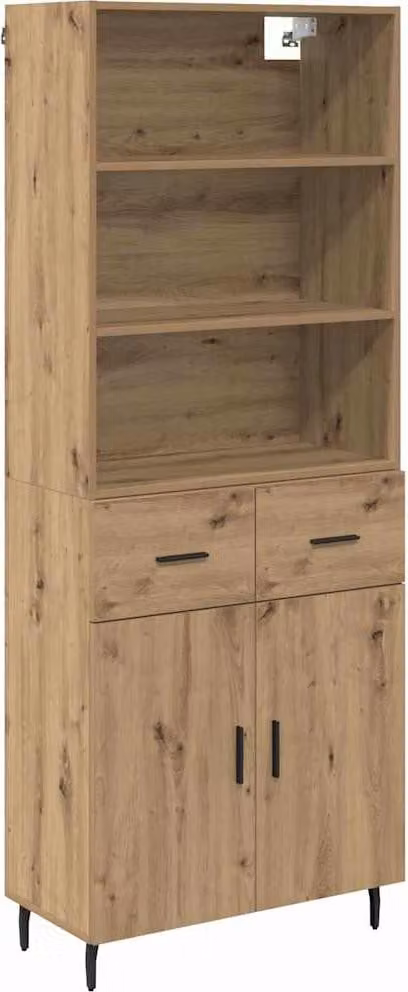 Credenza con cassetto Rovere artigianale 69,5 x 34 x 180 cm