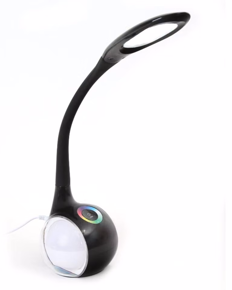 Platinet desk lamp PDL20 7W 2in1, black (43735)