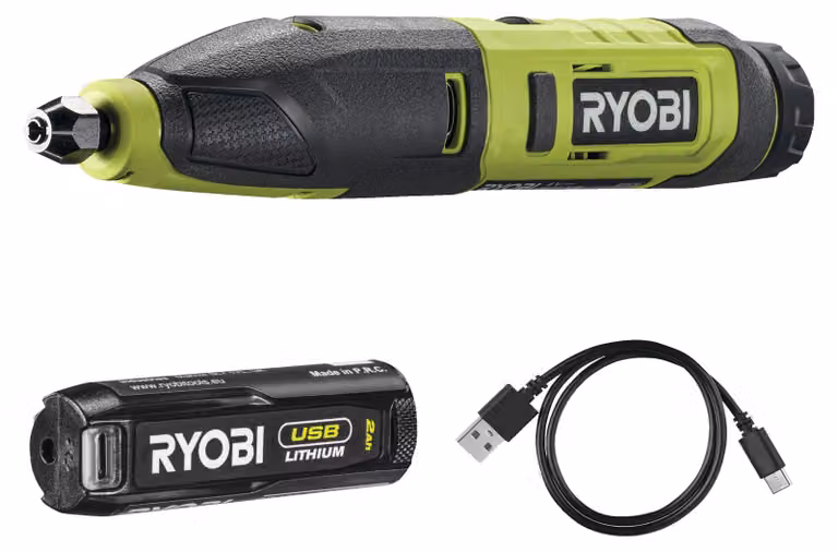 Ryobi RPC4-120G Batteria per utensili da intaglio 4 V USB Litio 13000 c/min 1 x 2,0 Ah