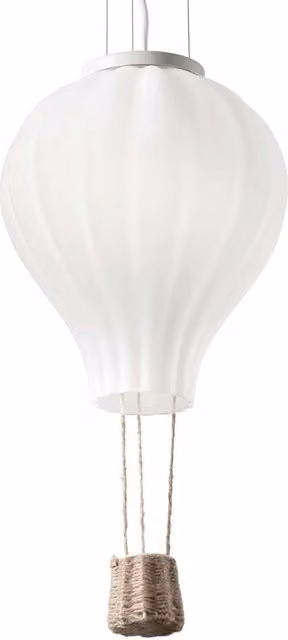 Sospensione Moderna Dream Corda Bianco 1 Luce E27 D42Cm