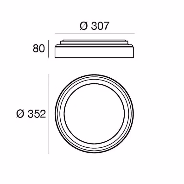 Linea Light Applique da parete a LED Iside, dimmerabile, Bianco / Opale, Soggiorno / Sala da pranzo, Metallo, Moderno, Applique a LED