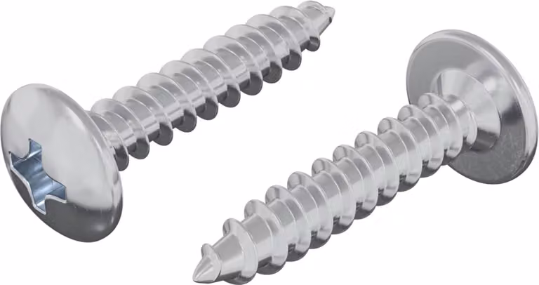 Chiodo autofilettante 2 pcs Zincato 4 x 20 mm Acciaio