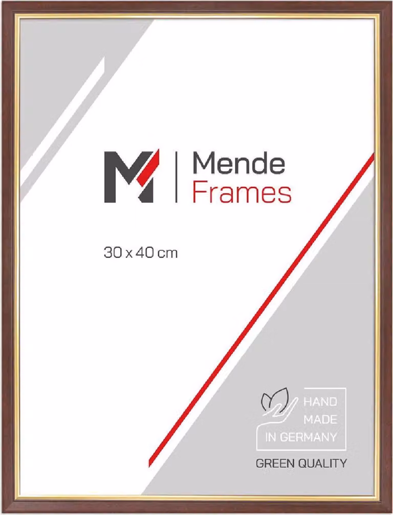 Cornice per foto MendeFrames H007, 20x60 cm, finitura noce dorato, vetro standard