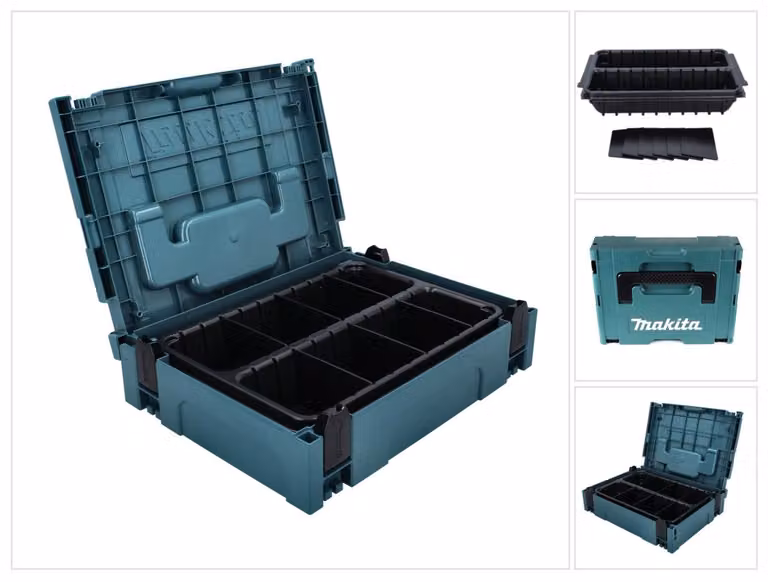 Makita Makpac 1 + inserto Vario a 2 scomparti ( P-83680 ) per utensili manuali