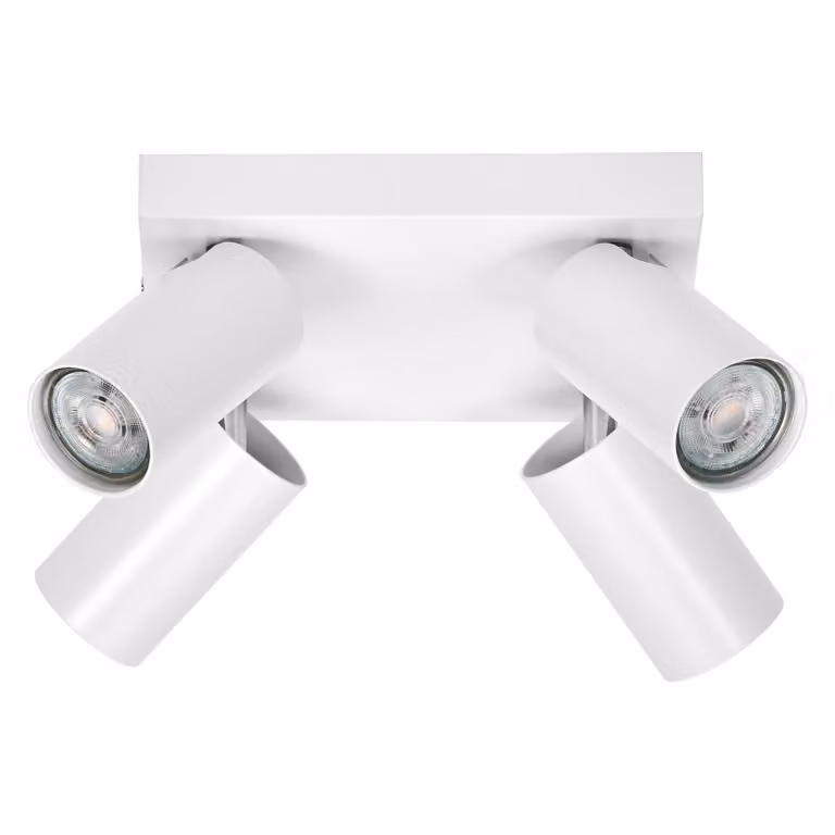 OSRAM LED SPOT OCTAGON PL 4 x 3,4W, GU10, 920lm, bianco, temperatura di colore 2.700K, colore della luce bianco caldo, design senza tempo, lampada LED sostituibile, ideale per interni, CRI 90, teste regolabili