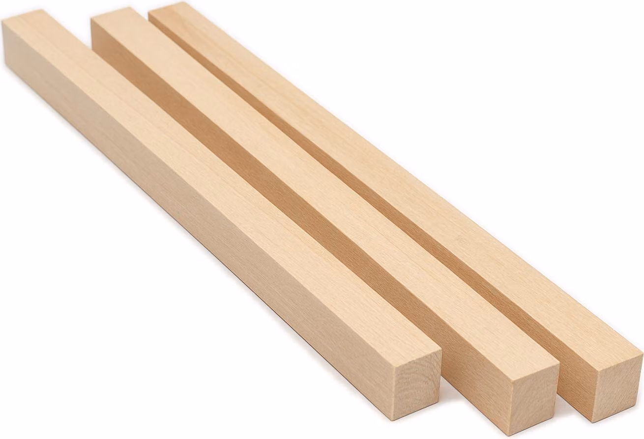 Set di lavoretti in legno per bambini o adulti (2,5x2,5x40 cm, 10 pezzi)