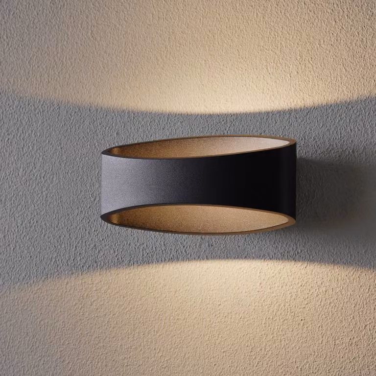 Maytoni Applique da parete a LED Trame, Nero, Soggiorno / Sala da pranzo, Metallo, Moderno, Applique a LED