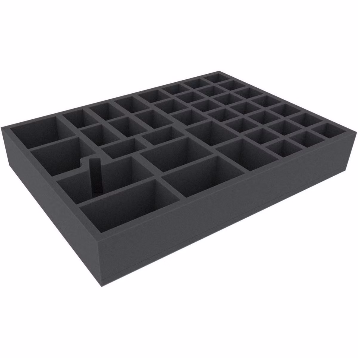Inserto in schiuma 420x300x65 mm con 40 scomparti per giochi da tavolo