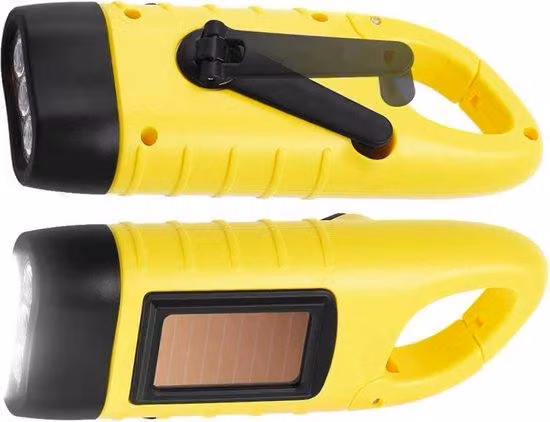 Lampada a LED tinta a mano - 2 pezzi - Manuale - Lampada a LED con dinamo - Lampada a 3 LED - Impermeabile - Per campeggio, attività all'aperto, zaini da arrampicata, escursionismo