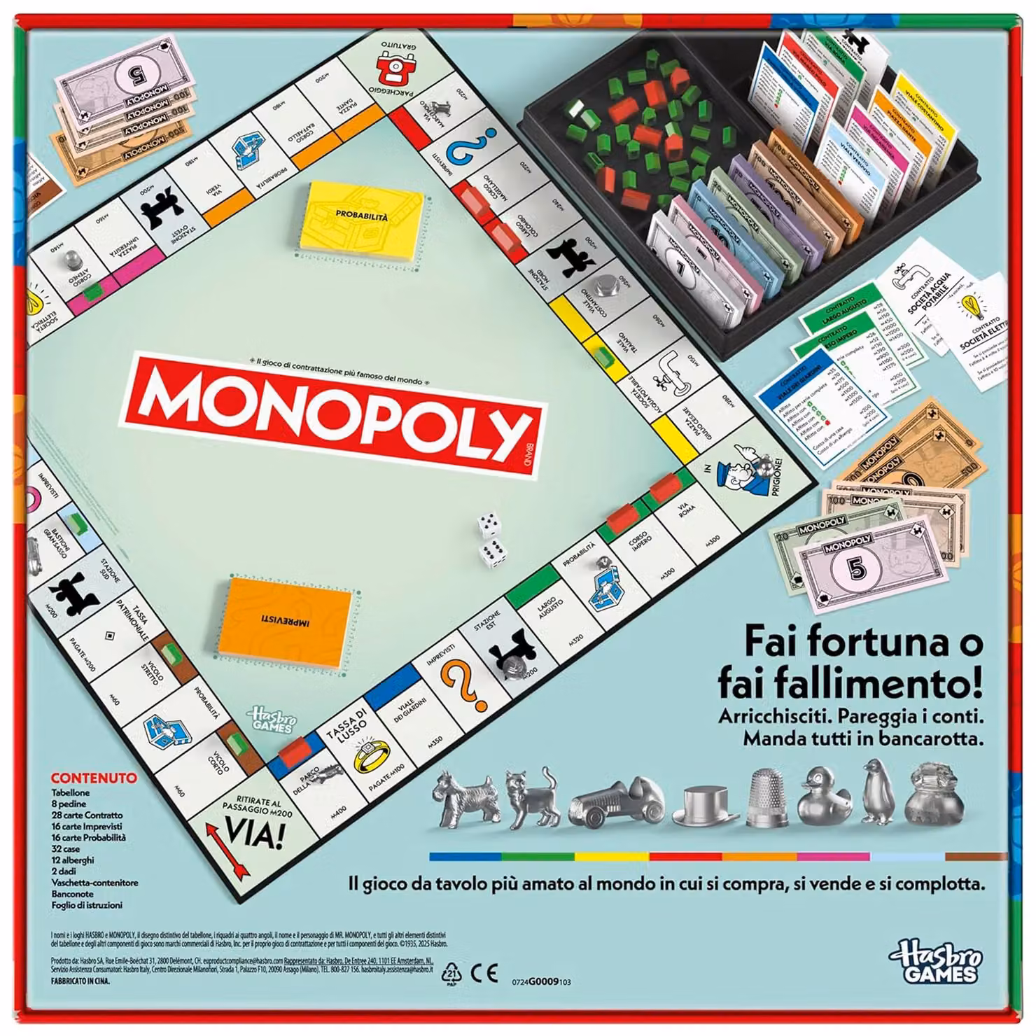 Hasbro Monopoly Classic Refresh Gioco da Tavolo Multicolore per 8+ Anni – 5