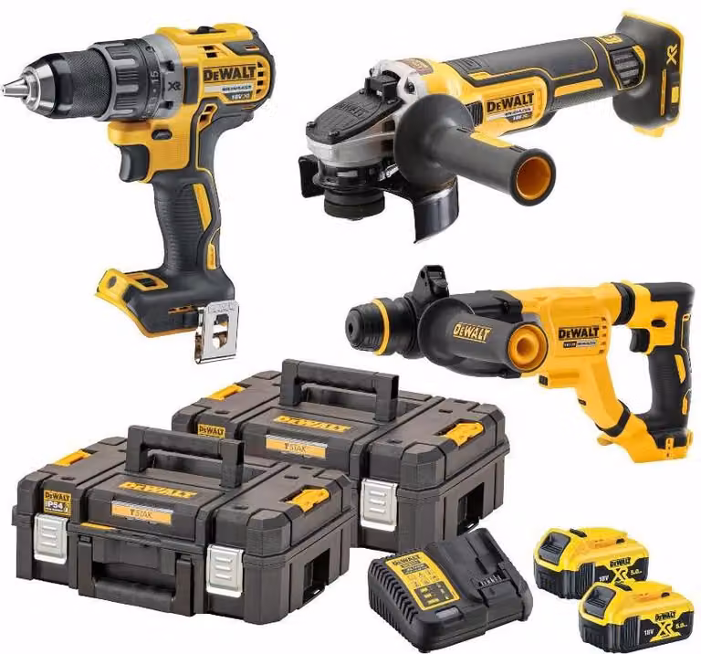 Kit di 3 utensili XR 18 V 5 AH Li-Ion brushless DEWALT - DCK327P2T-QW (MAK0984)