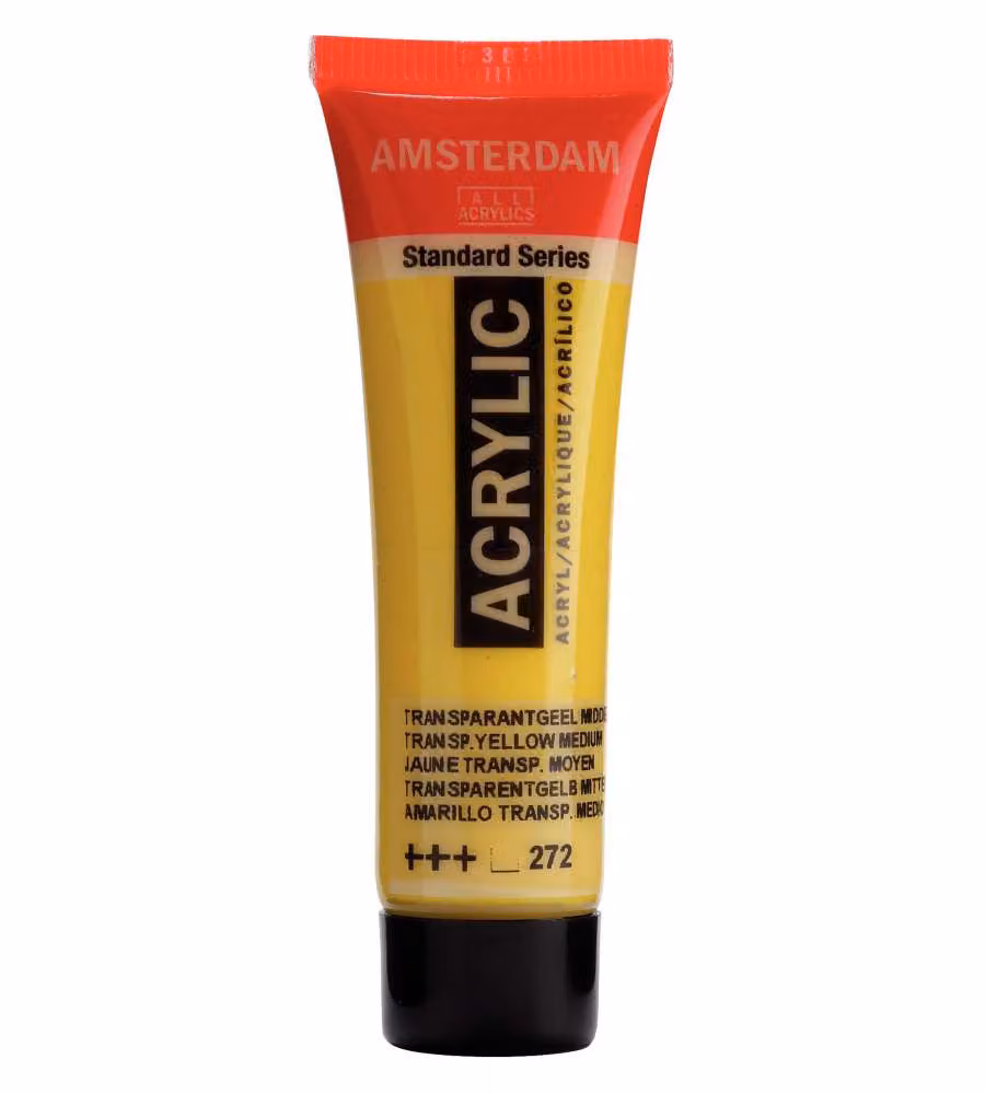 Colore acrilico Amsterdam 20 ML Giallo trasparente medio