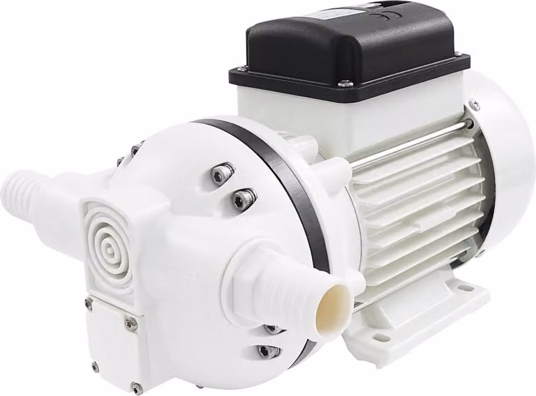 Pompa a membrana elettrica da 330W - Pompa a diaframma da 220V - Portata: 0–40 l/min - Temperatura dell'acqua: 0–60°C - Adatta per l'industria e le centrali elettriche - Materiali: plastica, alluminio, rame