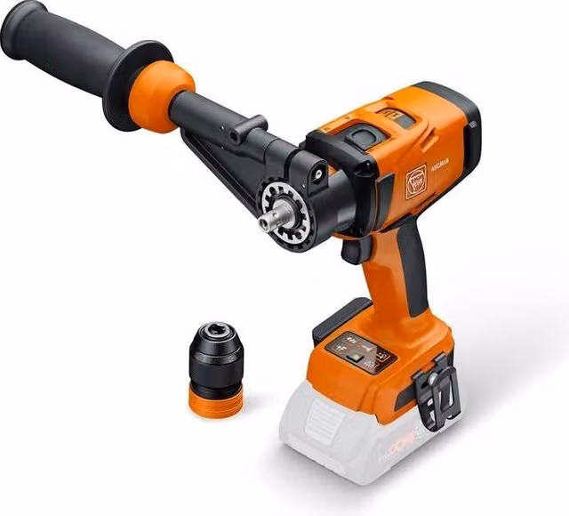Trapano Avvitatore a Batteria FEIN ASCM 18 QM AS con Motore Brushless, 4 Velocità e Attacco QuickIN, Compatibile con Bosch 18V, Nero e Arancione