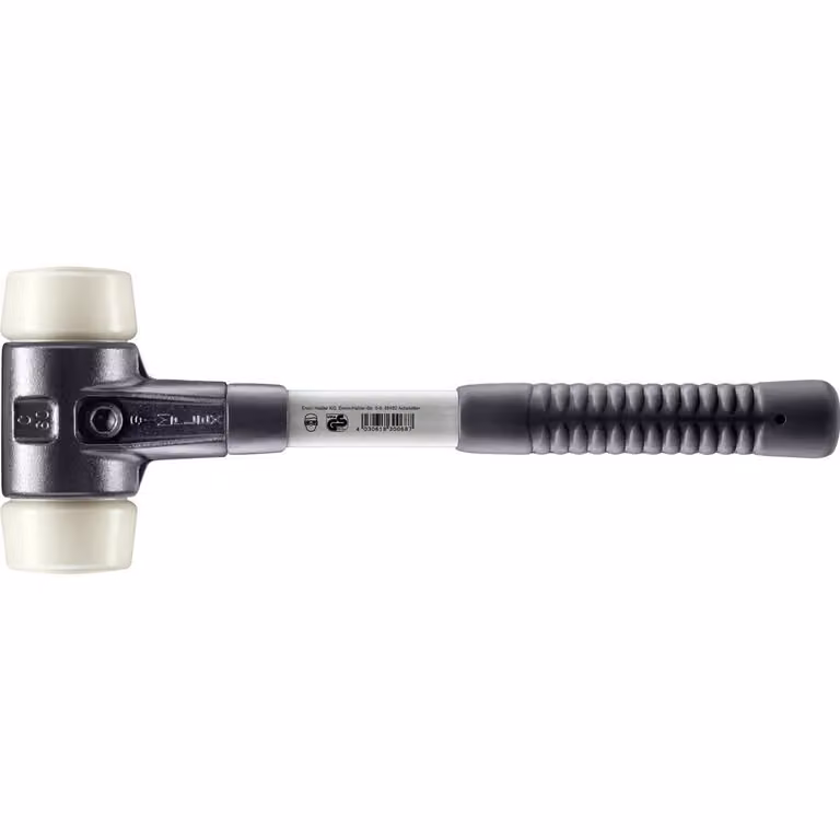Mazza SIMPLEX soft-face con alloggiamento in TE rinforzato e impugnatura in fibra di vetro, Ø 60, nylon